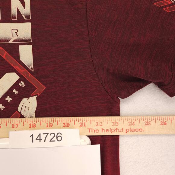 American Fighter Casual Short Sleeve Graphic Crew Neck T Shirt Mens Size 2XL Red - Picture 8 of 11